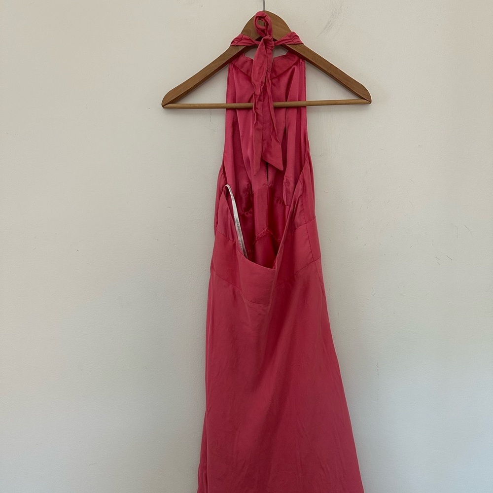 VNTG silk Princess Diana vibes midi dress - Picture 6 of 6
